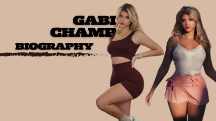 Gabi Champ - La bella modelo de bikinis | Biografía