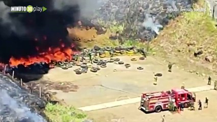Preocupante panorama evacuan colegio en el barrio Norteamerica por la llegada del incendio