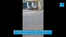 Rosario: intentaba robar cables, se electrocutó y sufrió quemaduras en el 90% de su cuerpo