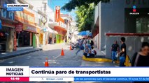 Paro de transportistas en Chilpancingo continuará hoy y mañana