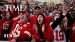 Football Fans React to the Chiefs Super Bowl LVIII Win Against the 49ers