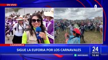 Cajamarca: decenas de personas continúan llegando para disfrutar de los carnavales