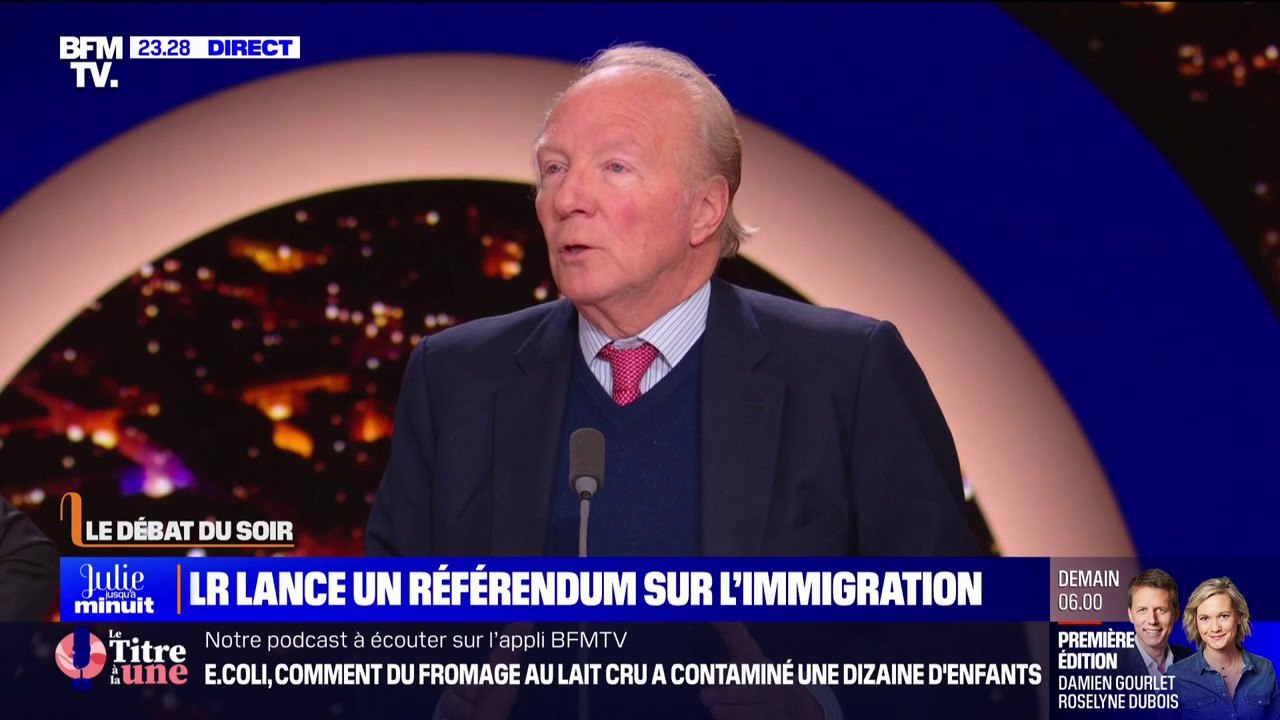 "La manière de montrer aux Français que nous nous accrochons à nos engagements": Brice Hortefeux évoque le référendum d'initiative partagée sur l'immigration souhaité par LR
