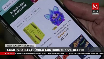 Comercio electrónico en México contribuye con 5.9% del PIB, según el Inegi