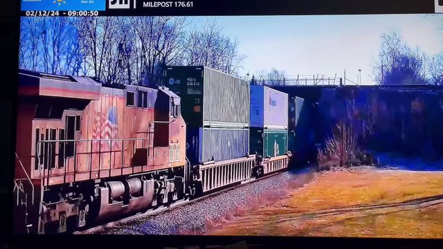 UP 3067 Leads Eastbound Intermodal Train Passes Through Galesburg Illinois