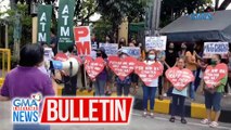 Grupong kontra-Cha-cha, nag-rally kasabay ng pagpapatuloy ng pagdinig sa Senado sa people's initiative | GMA Integrated News Bulletin