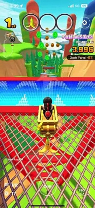 Mario Kart Tour - Gold Candlelight Flight Gameplay (Exploration Tour Gift 2024 Reward Glider)