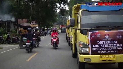 Distribusi Logistik Pemilu ke 9 Kecamatan, KPU Samosir Sewa Puluhan Truk