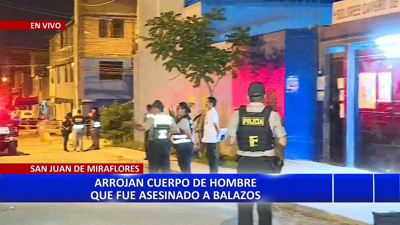 SJM: arrojan cuerpo de hombre que fue asesinado a balazos