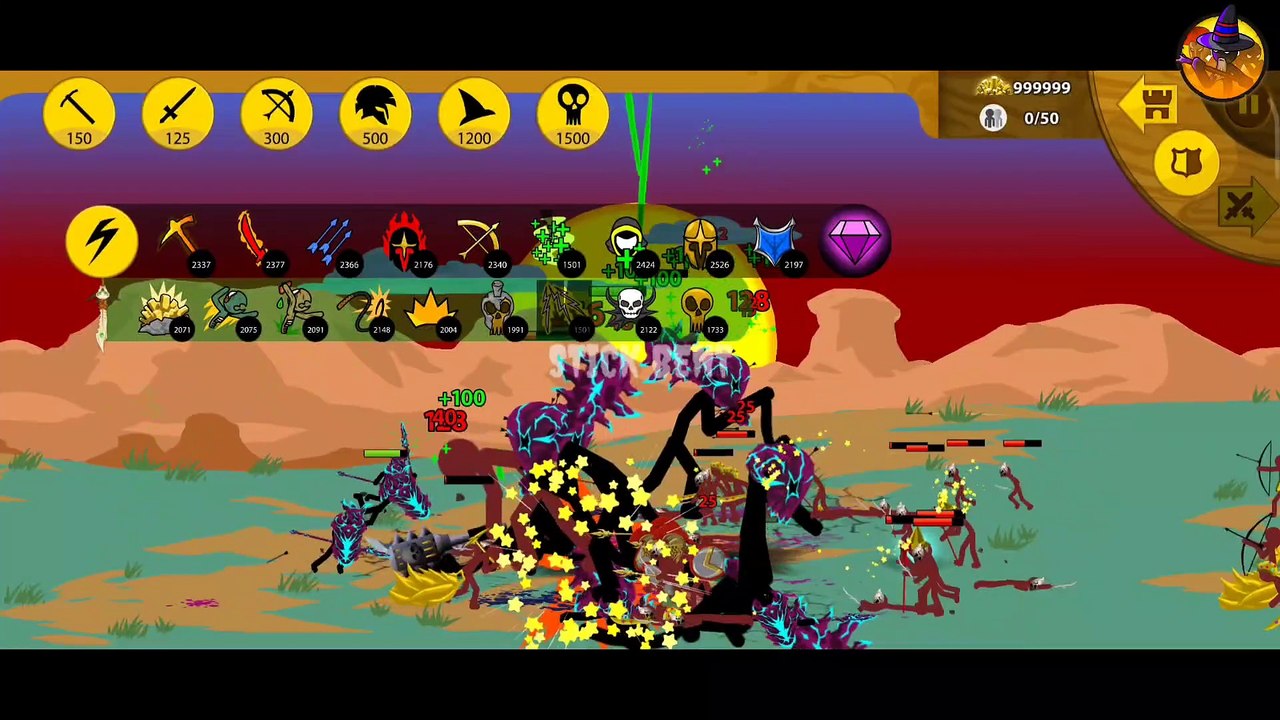 999 GRIFFON THE GREAT VS 999 ZOMBIE SPEARTON GOLD | STICK WAR LEGACY | STICK BENT