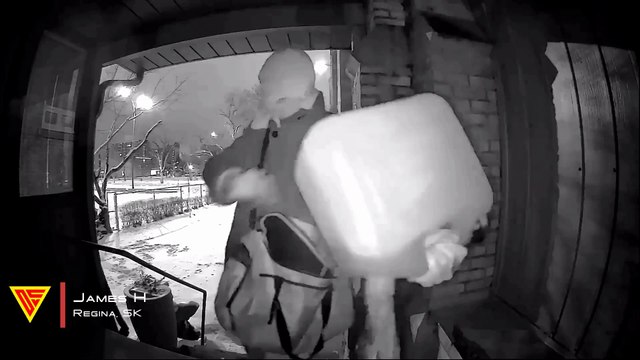 Doorbell Camera Shows Arson Attempt at Church | Doorbell Camera Video