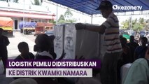 Ratusan Logistik Pemilu 2024 Didistribusikan ke Distrik Kwamki Namara, Papua Tengah