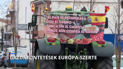 Európa-szerte elégedetlenek és tüntetnek a gazdák