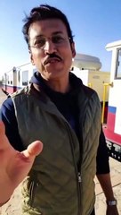 VIDEO : ड्राइविंग सीट पर बैठ गए राज्यवर्धन सिंह राठौड़... और ट्रेक पर दौड़ा डाली ट्रेन !