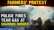 Farmers’ Delhi Chalo Protest: Situation tense at Shambhu Border, tear gas fired | Watch | Oneindia