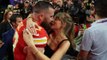 Jubilant Travis Kelce sings Taylor Swift song at Super Bowl afterparty