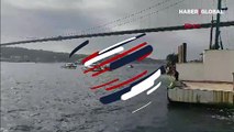 İstanbul Ortaköy'de 2 kişi denize düştü!