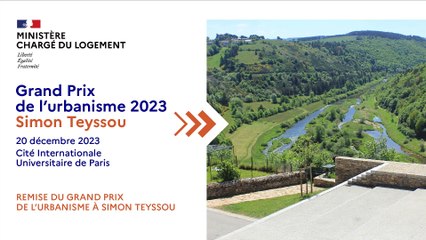 Download Video: GPU 2023 Remise du Grand Prix de l’urbanisme à Simon Teyssou Grand Prix de l’urbanisme 2023, remise du Grand de l’Urbanisme à Simon Teyssou