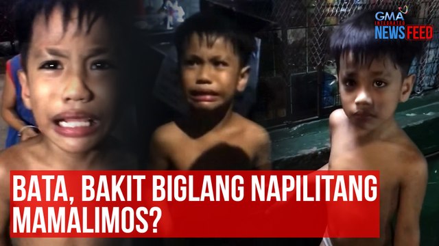 Bata, bakit biglang napilitang biglang mamalimos? | GMA Integrated Newsfeed