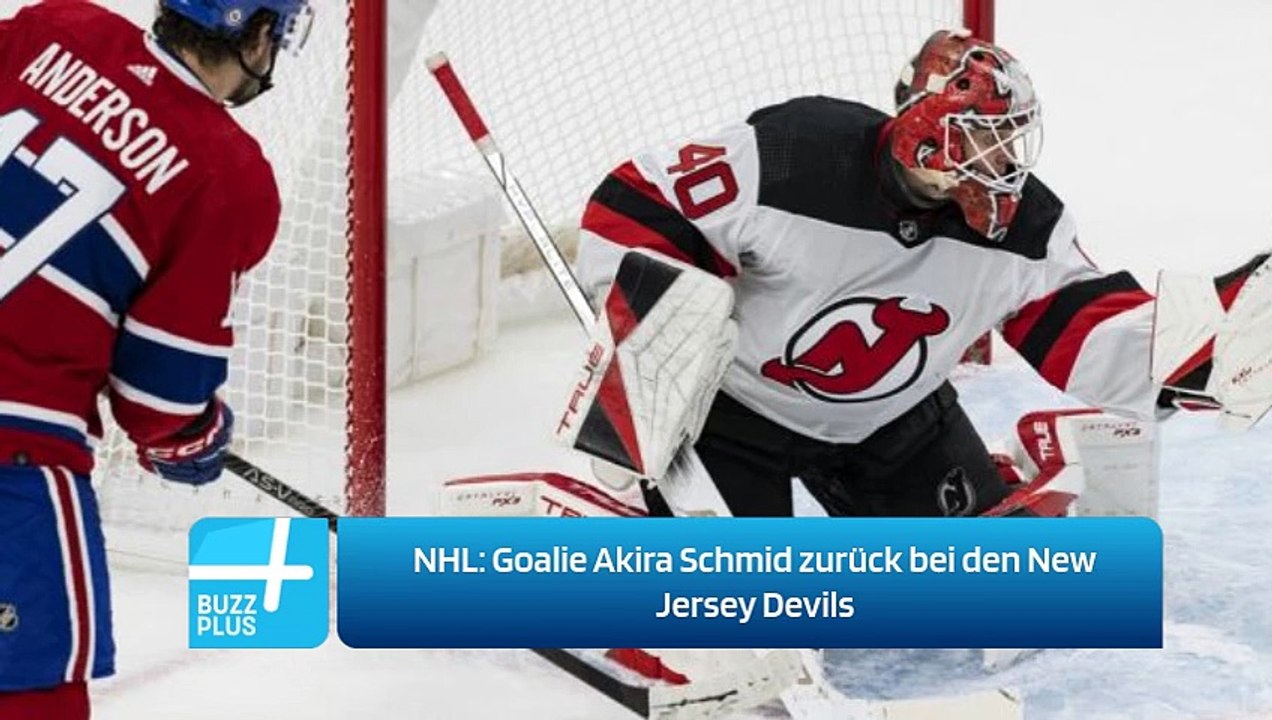 NHL: Goalie Akira Schmid zurück bei den New Jersey Devils