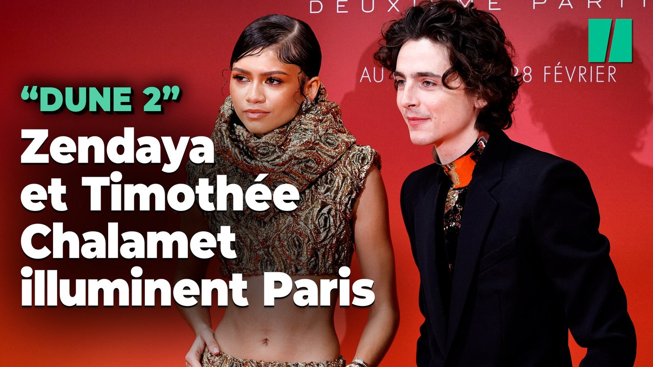 Timothée Chalamet et Zendaya illuminent le tapis rouge de « Dune : Deuxième partie » au Grand Rex