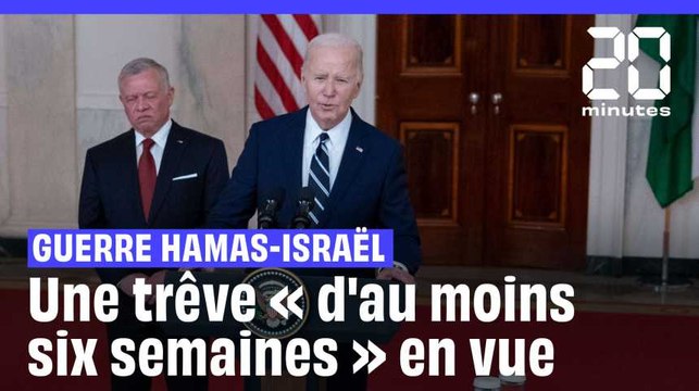 Guerre Hamas-Israël : Biden annonce qu'une pause « d'au moins 6 semaines » est en discussion #shorts