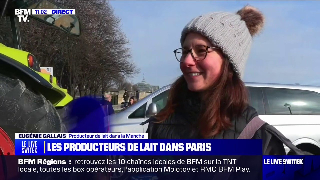 Eugénie Gallais (productrice de lait dans la Manche): "On a beaucoup d'investissements, beaucoup d'emprunts et on aimerait bien payer nos factures à la fin du mois"