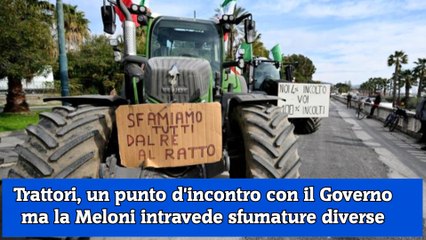 Trattori, un punto d'incontro con il Governo ma la Meloni intravede sfumature diverse
