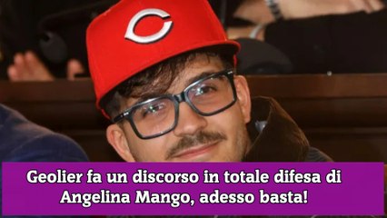 Geolier fa un discorso in totale difesa di Angelina Mango, adesso basta!