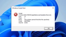 How To Fix Windows Script Host Error in Windows 11 / 10 (4 Methods)