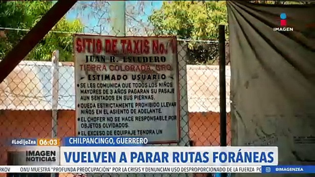 Choferes de rutas foraneas vuelven a parar operaciones en Chilpancingo