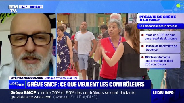 Grève SNCF: Les propositions faites par la direction sont complètement hors sujet estime Stéphane Boulade (Sud-Rail)