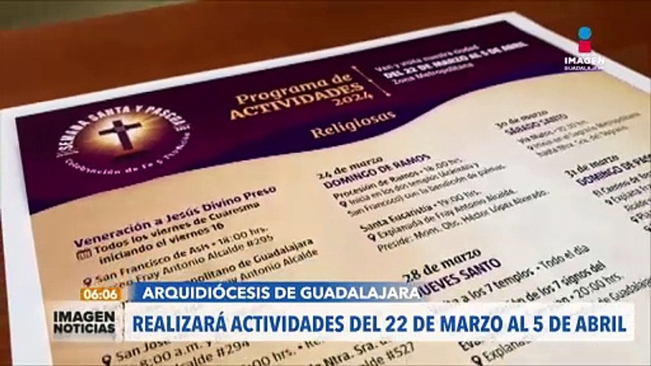 Actividades de Semana Santa en Guadalajara | #ImagenNoticiasGDL con Ricardo Camarena