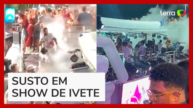 Vazamento de gás carbônico em trio de Ivete em Salvador deixa duas pessoas feridas