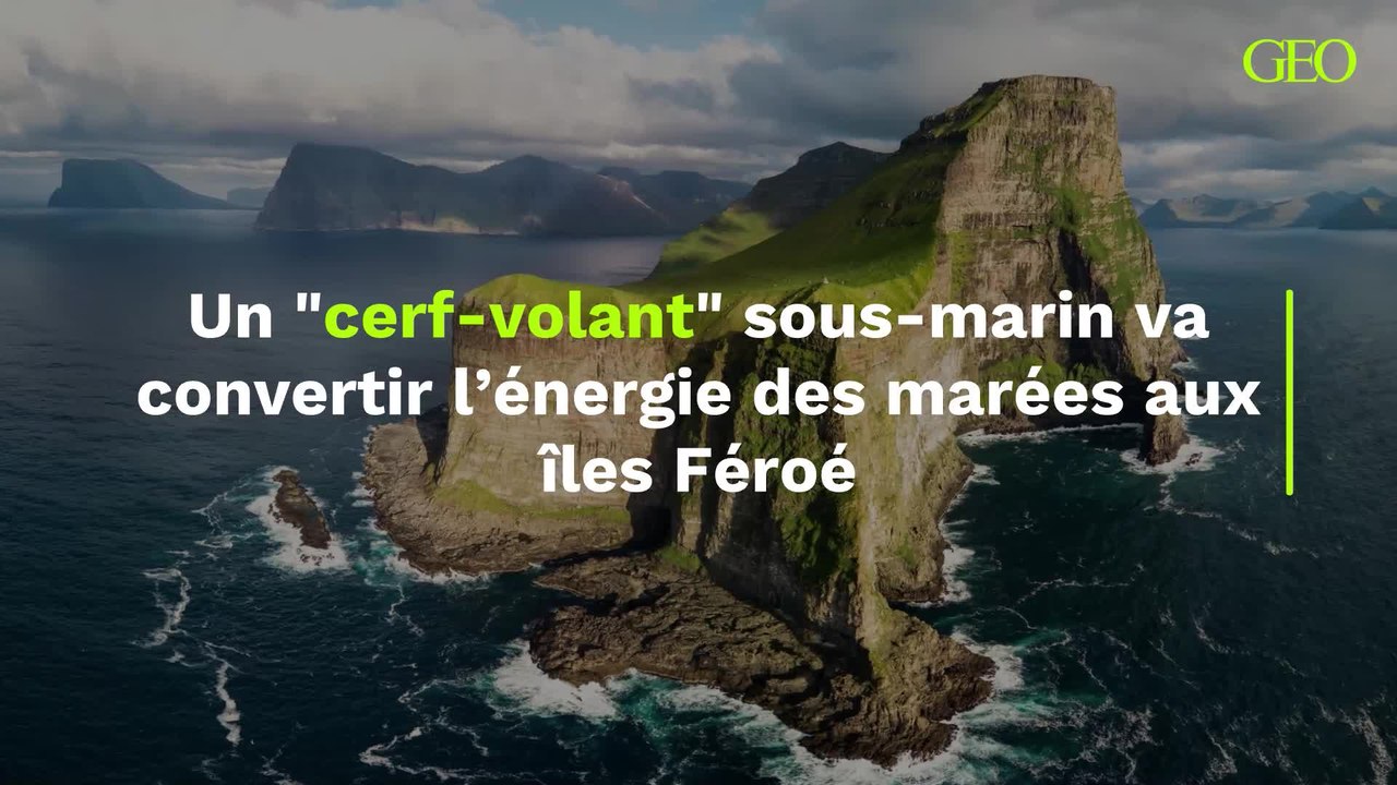 Un "cerf-volant" sous-marin va convertir l’énergie des marées aux îles Féroé
