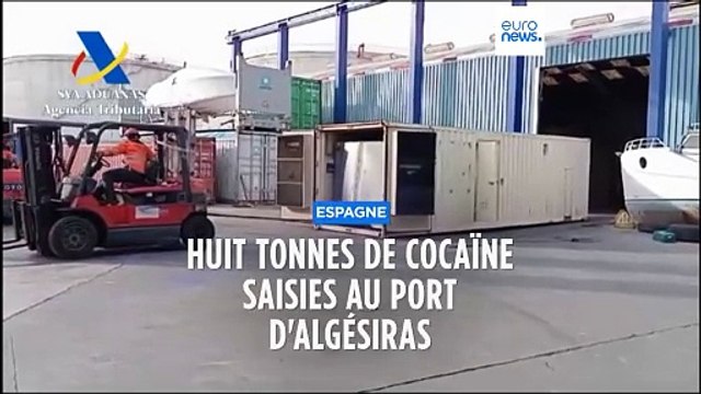 Huit tonnes de cocaïne saisies dans le port d'Algésiras