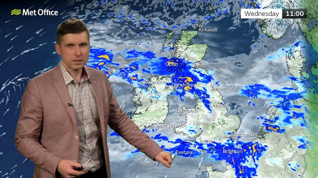 Met Office Evening Weather Forecast 13/02/24 - Further spells of rain