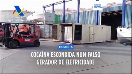 Polícia espanhola apreende 8 toneladas de cocaína