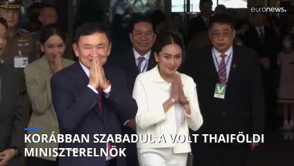 Szabadlábra helyezik a 8 év börtönre ítélt korábbi thaiföldi kormányfőt