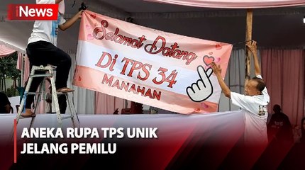 Intip Dekorasi TPS 34 Manahan Solo yang Usung Tema Valentine di Hari Pencoblosan
