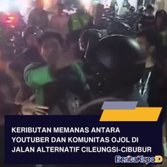 Keributan Memanas antara YouTuber dan Komunitas Ojol di Jalan Alternatif Cileungsi-Cibubur.