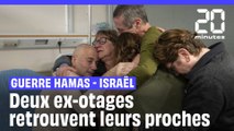 Deux ex-otages du Hamas retrouvent leurs proches dans un hôpital en Israël