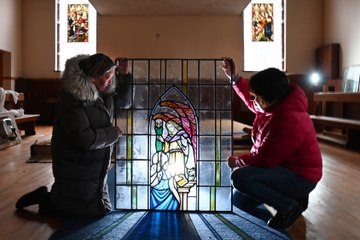 Special stained glass windows saved by community group