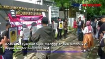 Demo di Depan Komnas HAM, Koalisi Masyarakat Sipil Dorong Pengusutan Kasus Penghilangan Orang