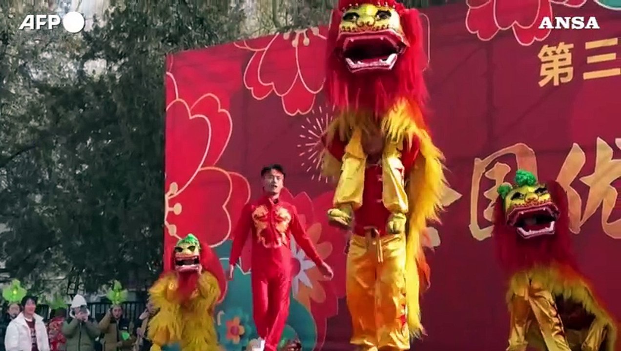 Pechino, rituali e spettacoli agli eventi del Capodanno cinese