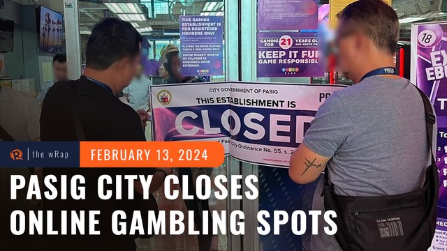 Pasig City shuts down online gambling outlets over addiction, human trafficking