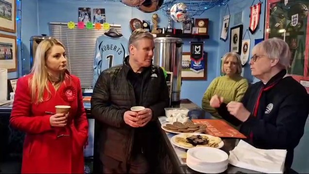 Keir Starmer at AFC Rushden & Diamonds