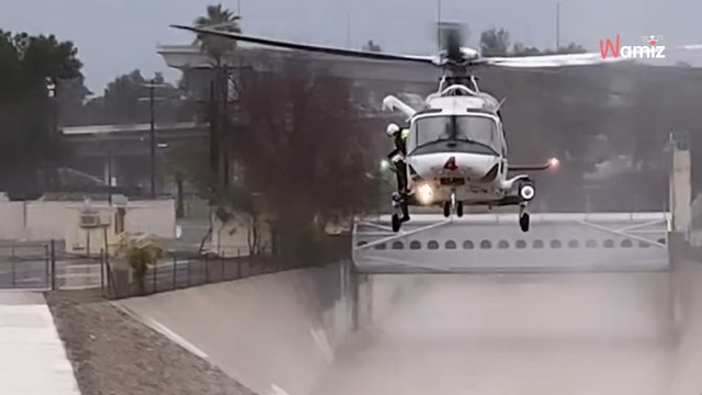 Video. Cane cade nel fiume in piena: il padrone tenta di salvarlo ma si ritrova in difficoltà