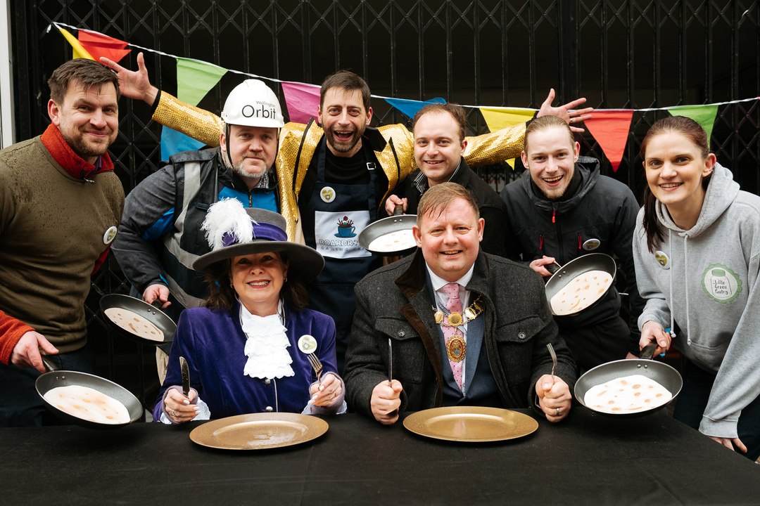 Wellington's First 'Pancake Pan-tethlon' on Pancake Day!