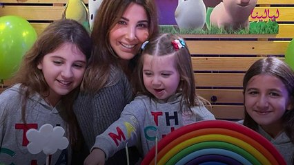 بنات نانسي عجرم يخطفن الأنظار